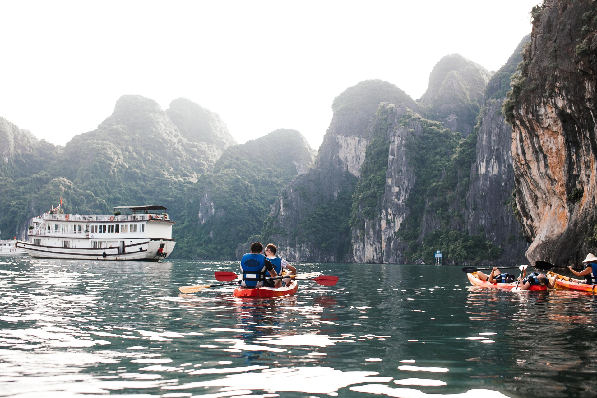 Kayaking Ha Long Bay