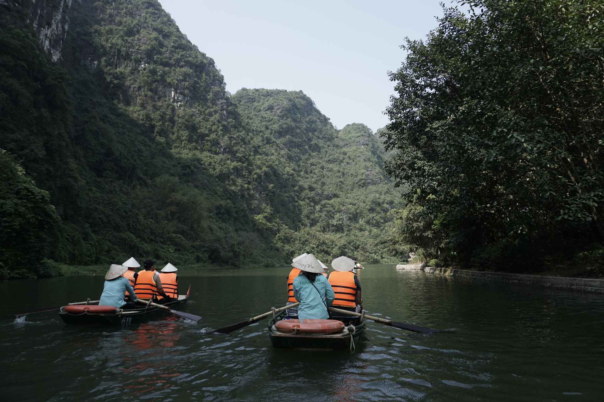 Boating on River